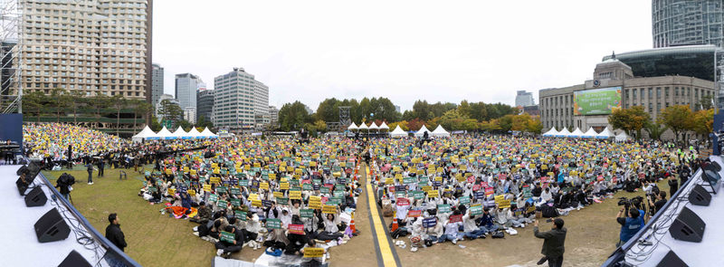 韓国の諸教会が連合礼拝・大祈祷会、ソウル中心部に１１０万人　同性婚反対など訴え