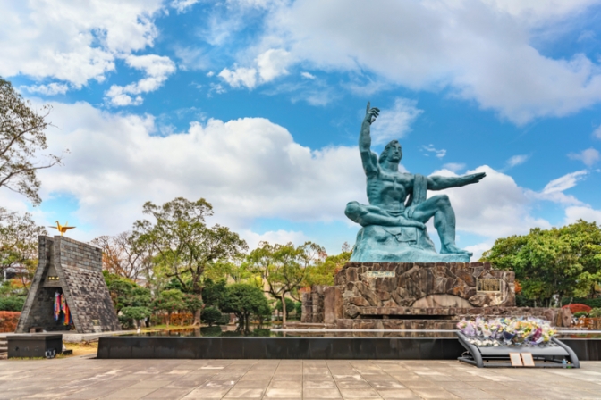 長崎/平和公園/平和祈念像/折鶴の塔