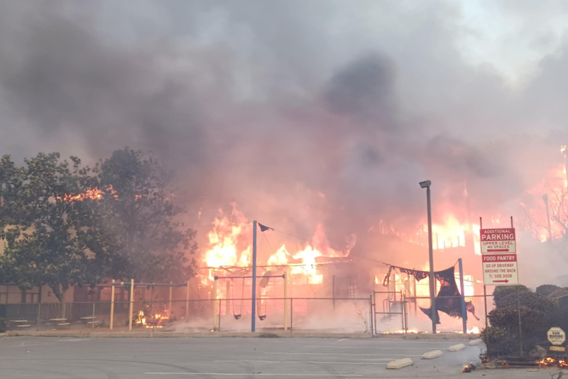 米ロサンゼルスの山火事、教会やキリスト教学校も全焼など大きな被害