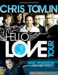 先月２２日から始まり４月１９日まで続く、全米３６都市を巡るクリス・トムリンのツアー「HELLO LOVE TOUR」用のポスター（Breathe Cast）